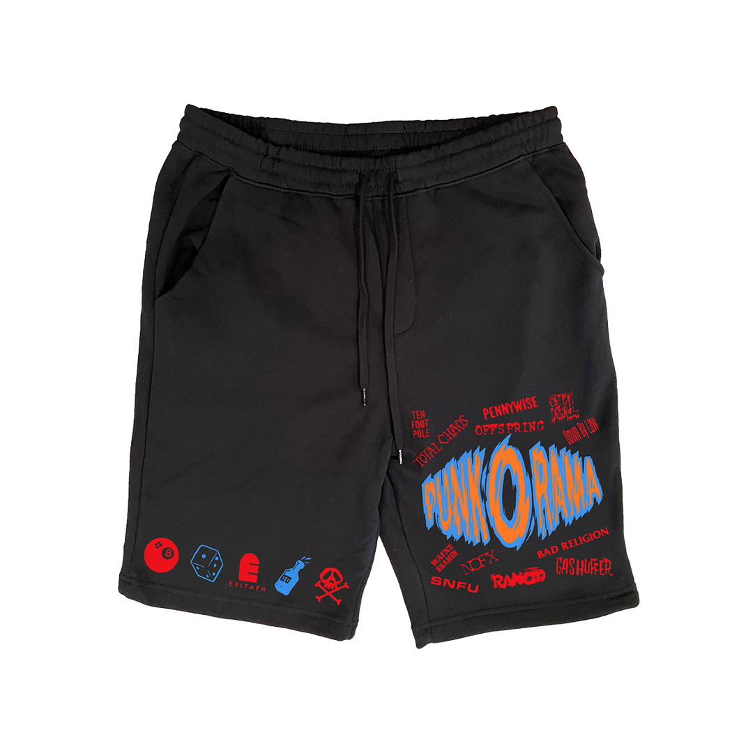 Punk-O-Rama POR Logo Sweat Shorts (Black)