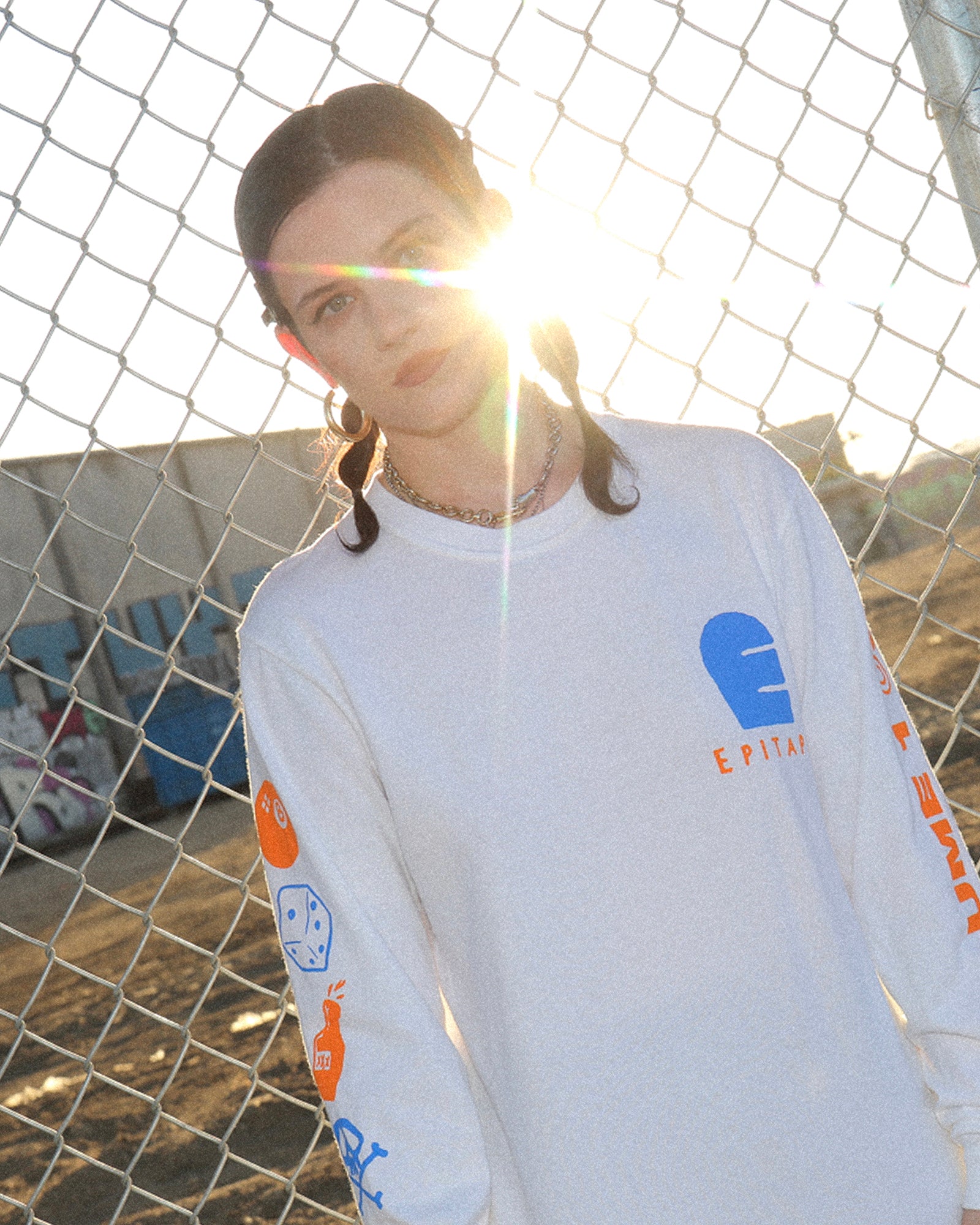 Punk-O-Rama Logo Long Sleeve (White)