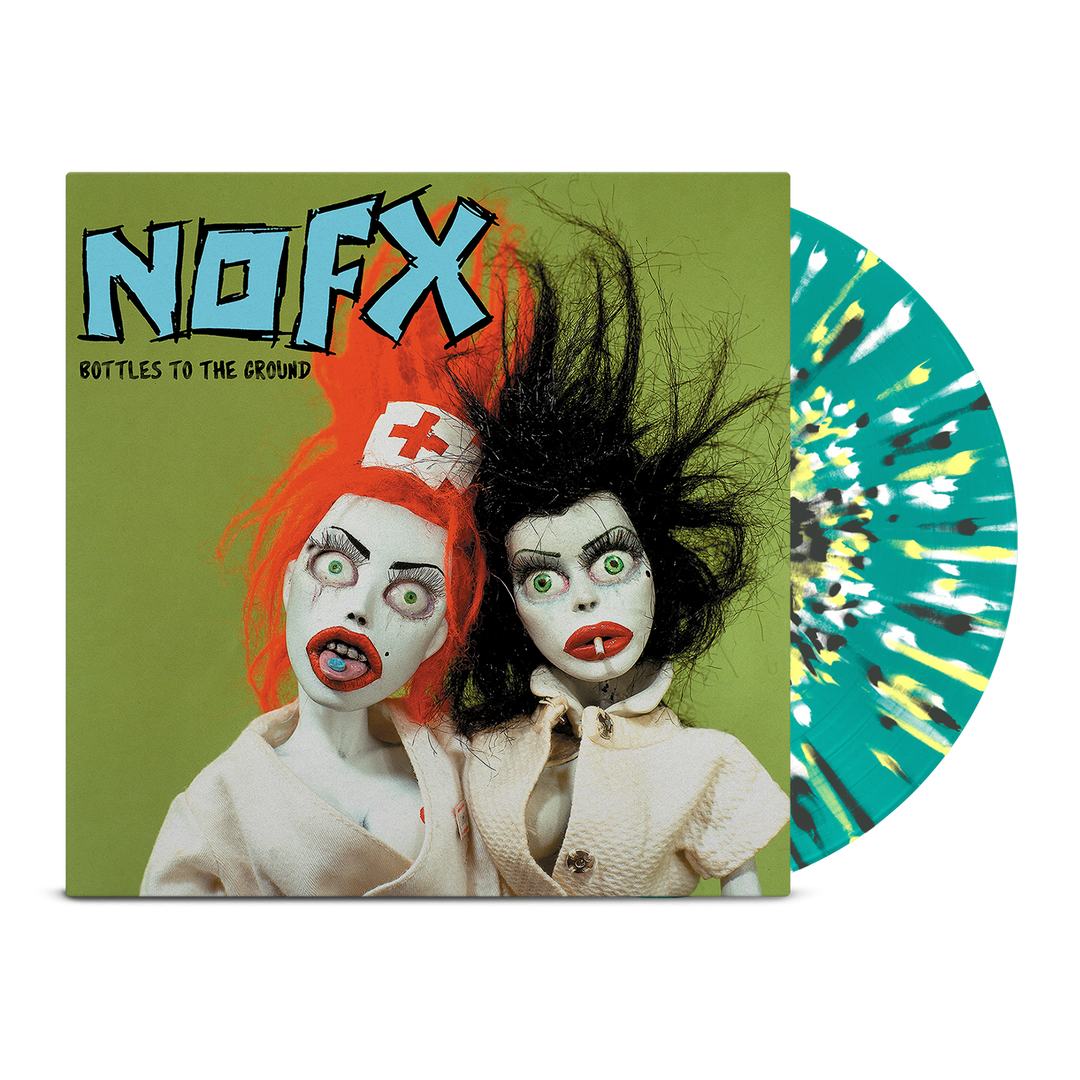 Bottles To The Ground 12" (Turquoise/Yellow/Black/White/Silver)