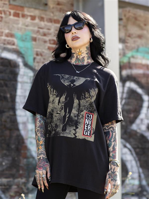 Love Is Not Enough Album T-Shirt (Black) on Model