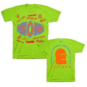 Punk-O-Rama POR Logo Tee (Lime Green)