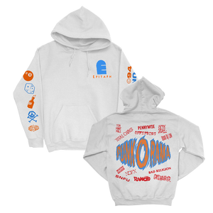 Punk-O-Rama Logo Pullover Hoodie (White)